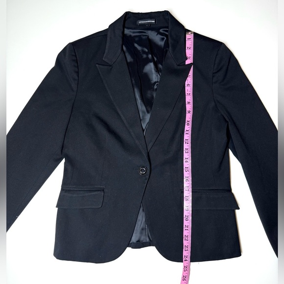Express Design Studio Women's Black Stretch Blazer Jacket Size- 12 - Picture 2 of 8